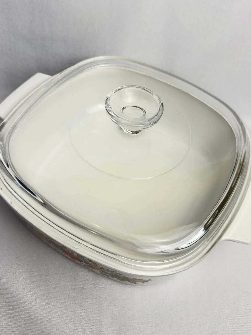 Corning Ware Vintage Spice of Life L’Echalote Casserole Dish w/ Pyrex Lid 2 Qt